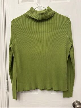 KR Essentials Ribbed Turtleneck in Sage